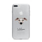 Whippet Personalised iPhone 7 Plus Bumper Case on Silver iPhone