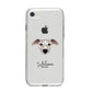 Whippet Personalised iPhone 8 Bumper Case on Silver iPhone