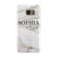 White And Gold Marble Samsung Galaxy Case