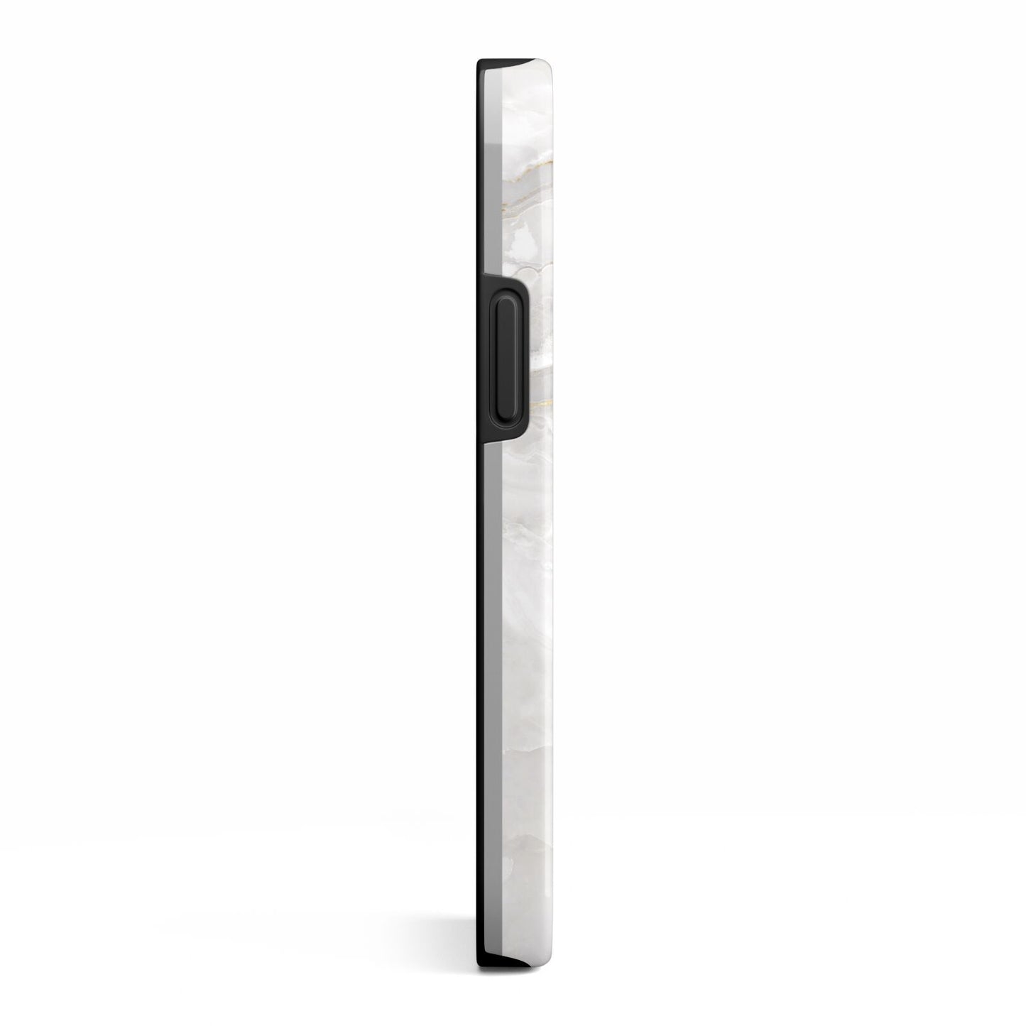 White And Gold Marble iPhone 13 Mini Side Image 3D Tough Case