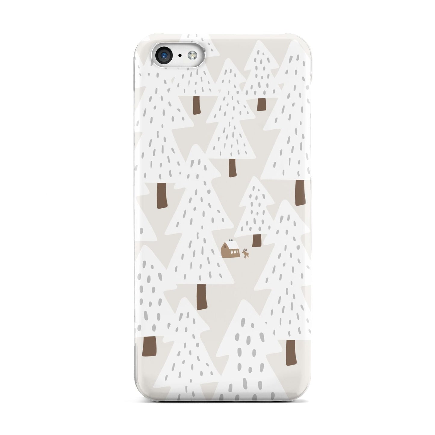 White Christmas Forest Apple iPhone 5c Case