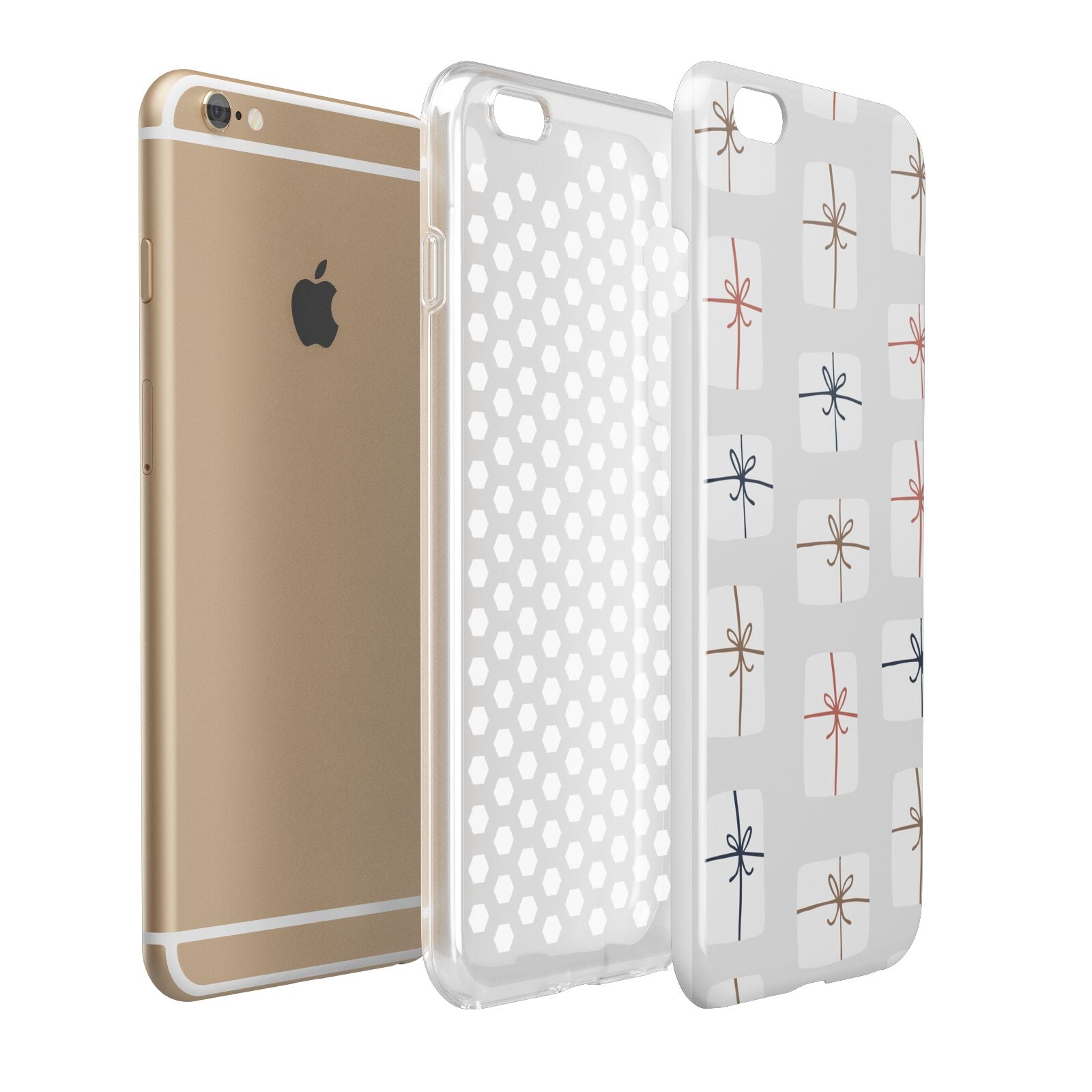 White Christmas Forest Apple iPhone 6 Plus 3D Tough Case Expand Detail Image