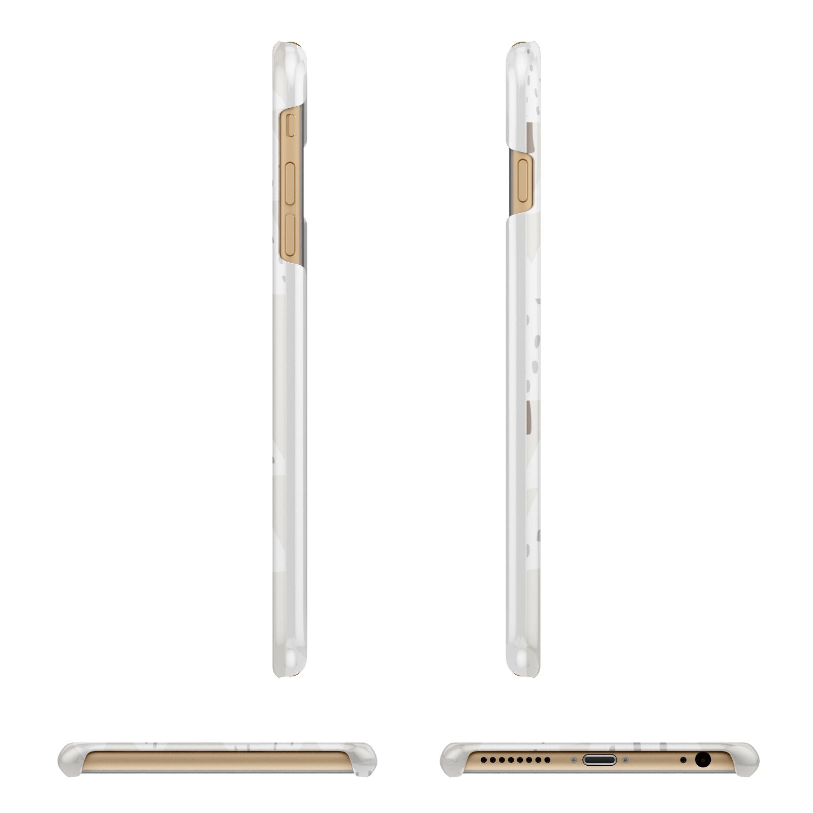 White Christmas Forest Apple iPhone 6 Plus 3D Wrap Snap Case Angled Images