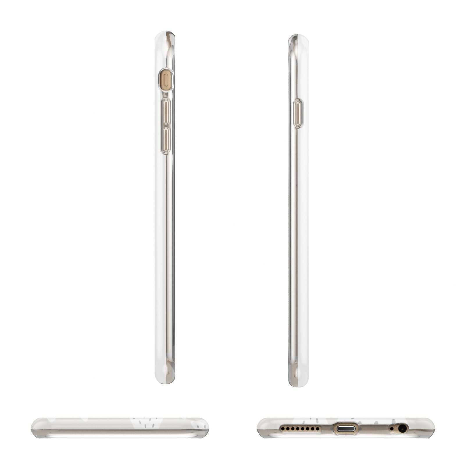 White Christmas Forest Apple iPhone 6 Plus 3D Wrap Tough Case Alternative Image Angles