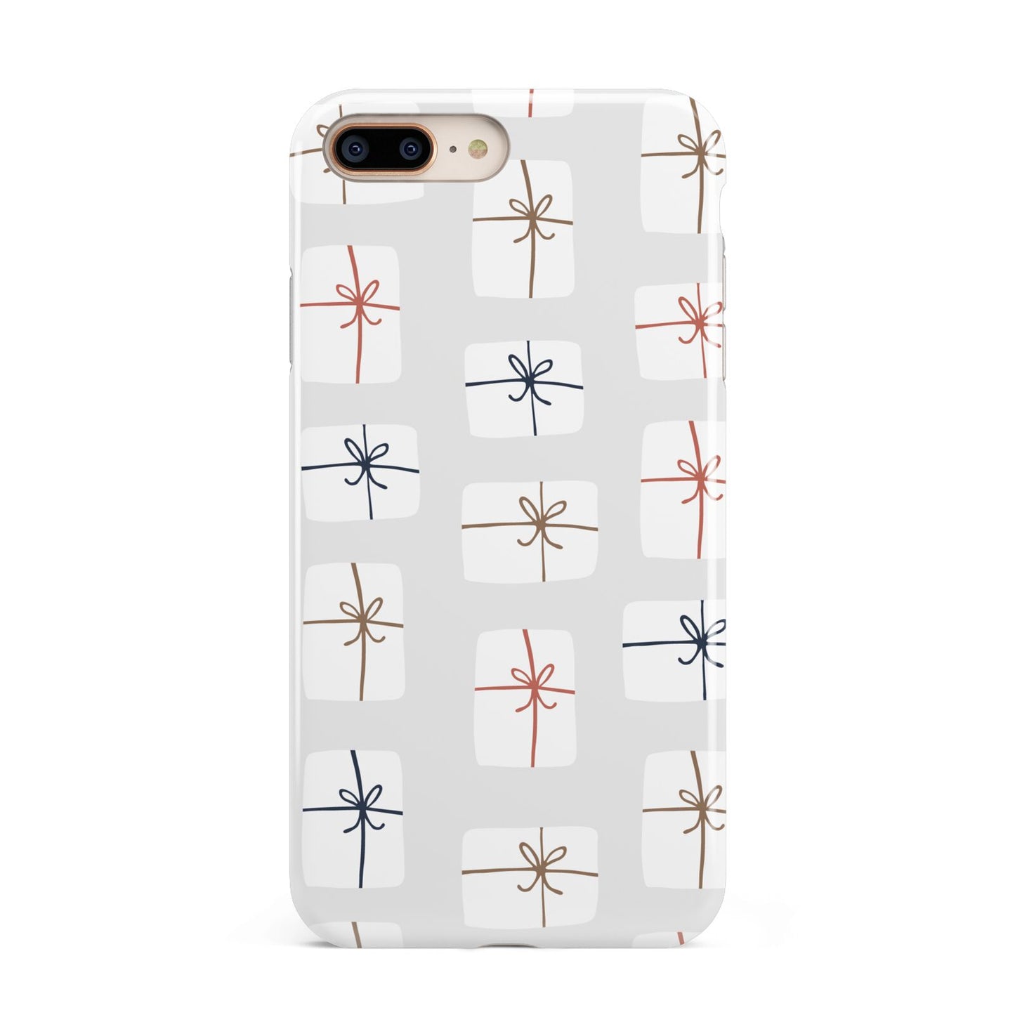 White Christmas Forest Apple iPhone 7 8 Plus 3D Tough Case