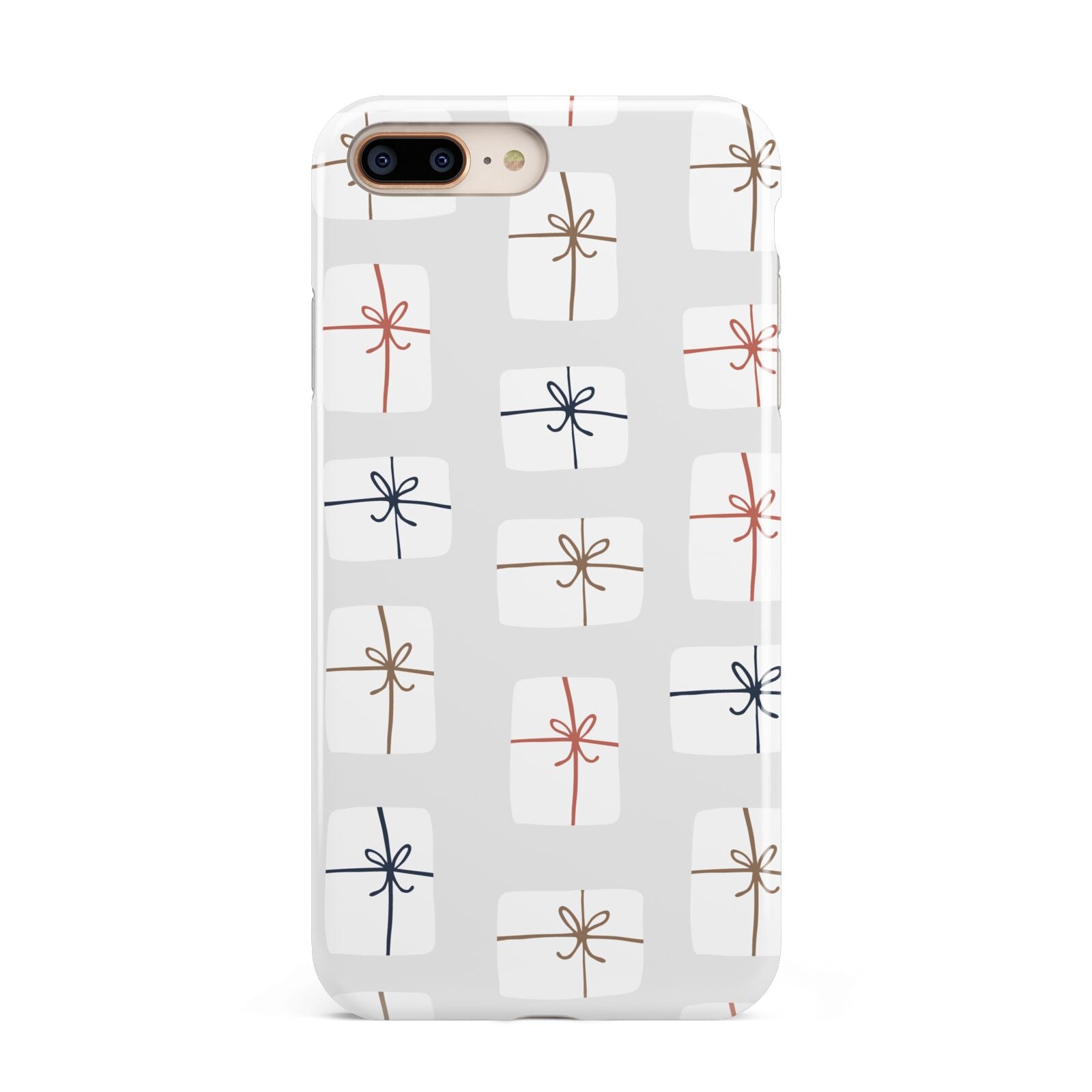 White Christmas Forest Apple iPhone 7 8 Plus 3D Tough Case