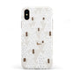 White Christmas Forest Apple iPhone XS 3D Tough