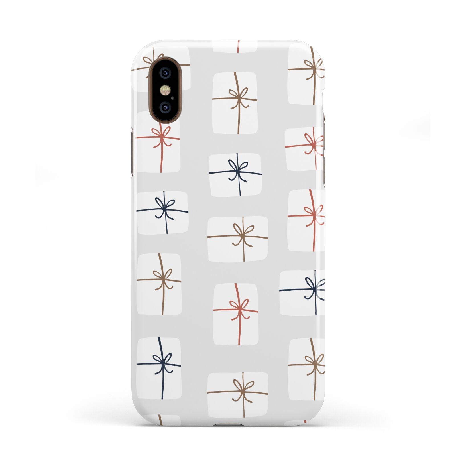 White Christmas Forest Apple iPhone XS 3D Tough
