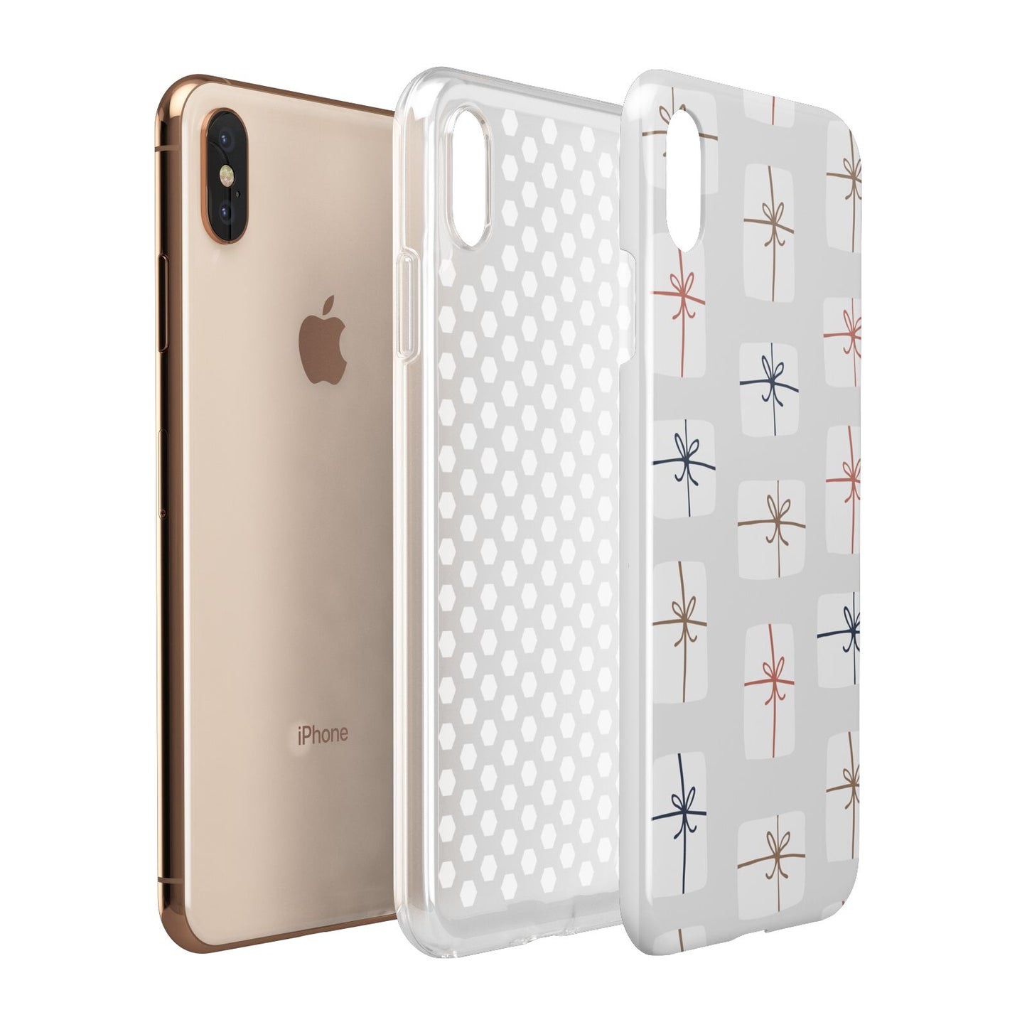 White Christmas Forest Apple iPhone Xs Max 3D Tough Case Expanded View