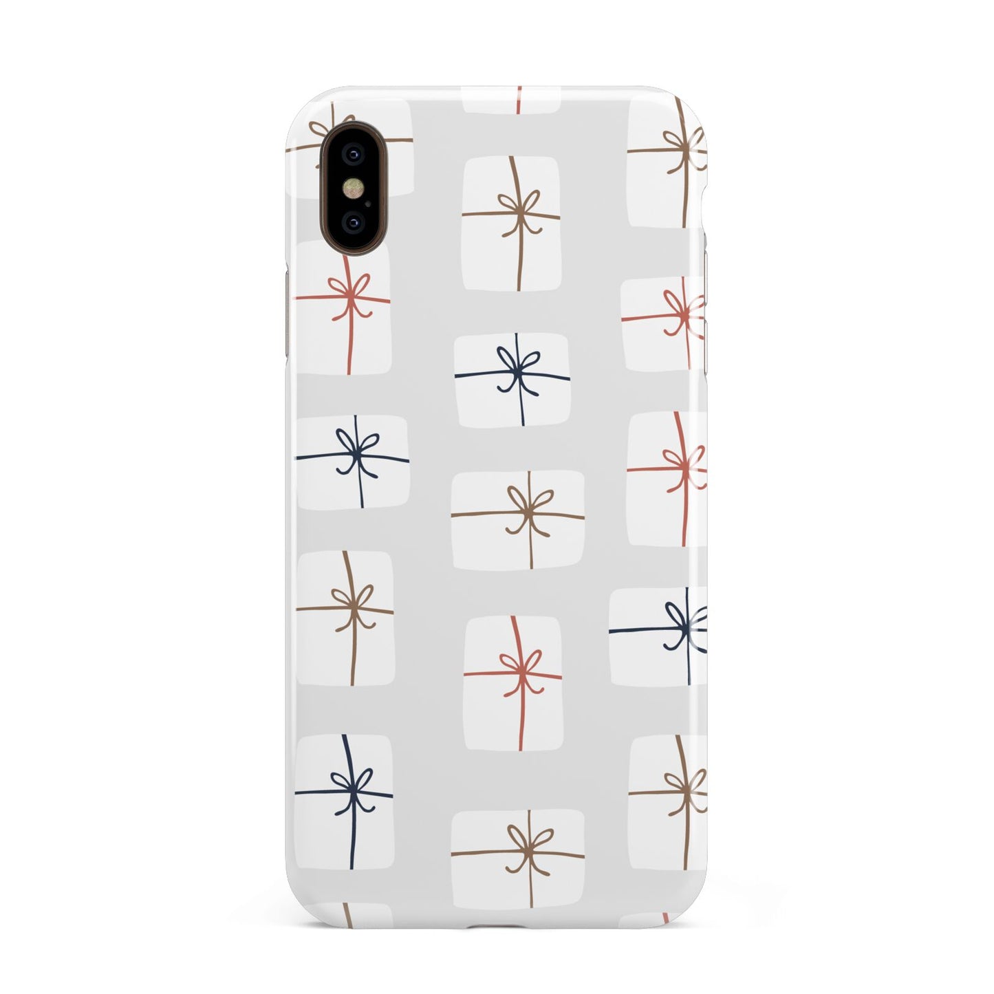 White Christmas Forest Apple iPhone Xs Max 3D Tough Case