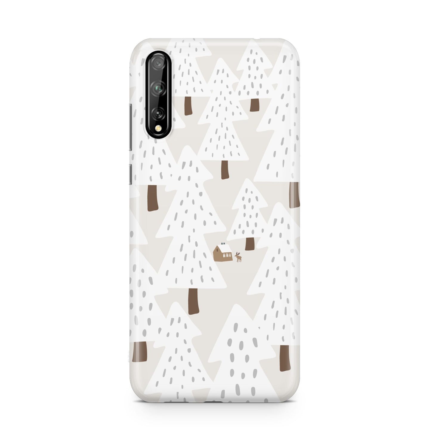 White Christmas Forest Huawei Enjoy 10s Phone Case