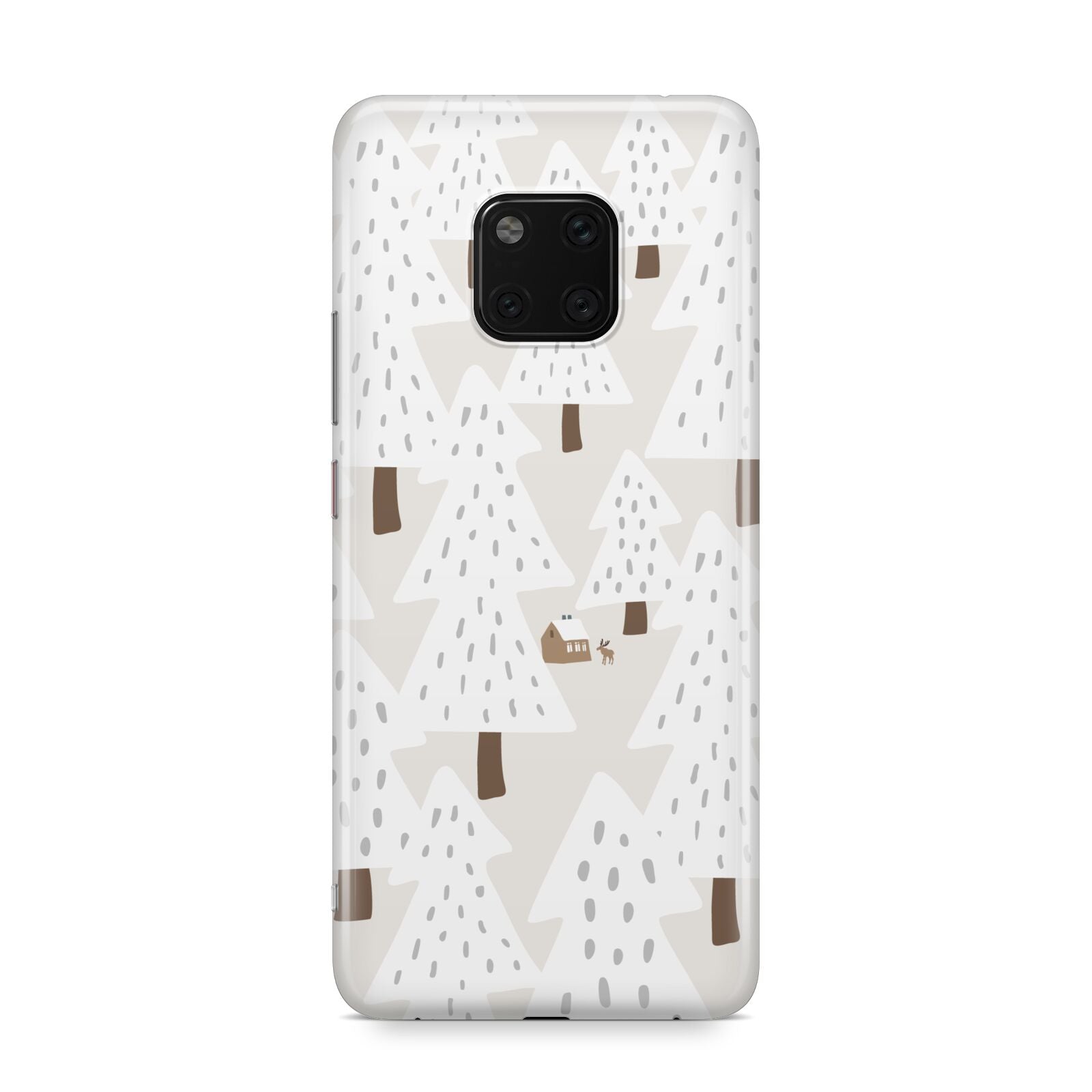 White Christmas Forest Huawei Mate 20 Pro Phone Case