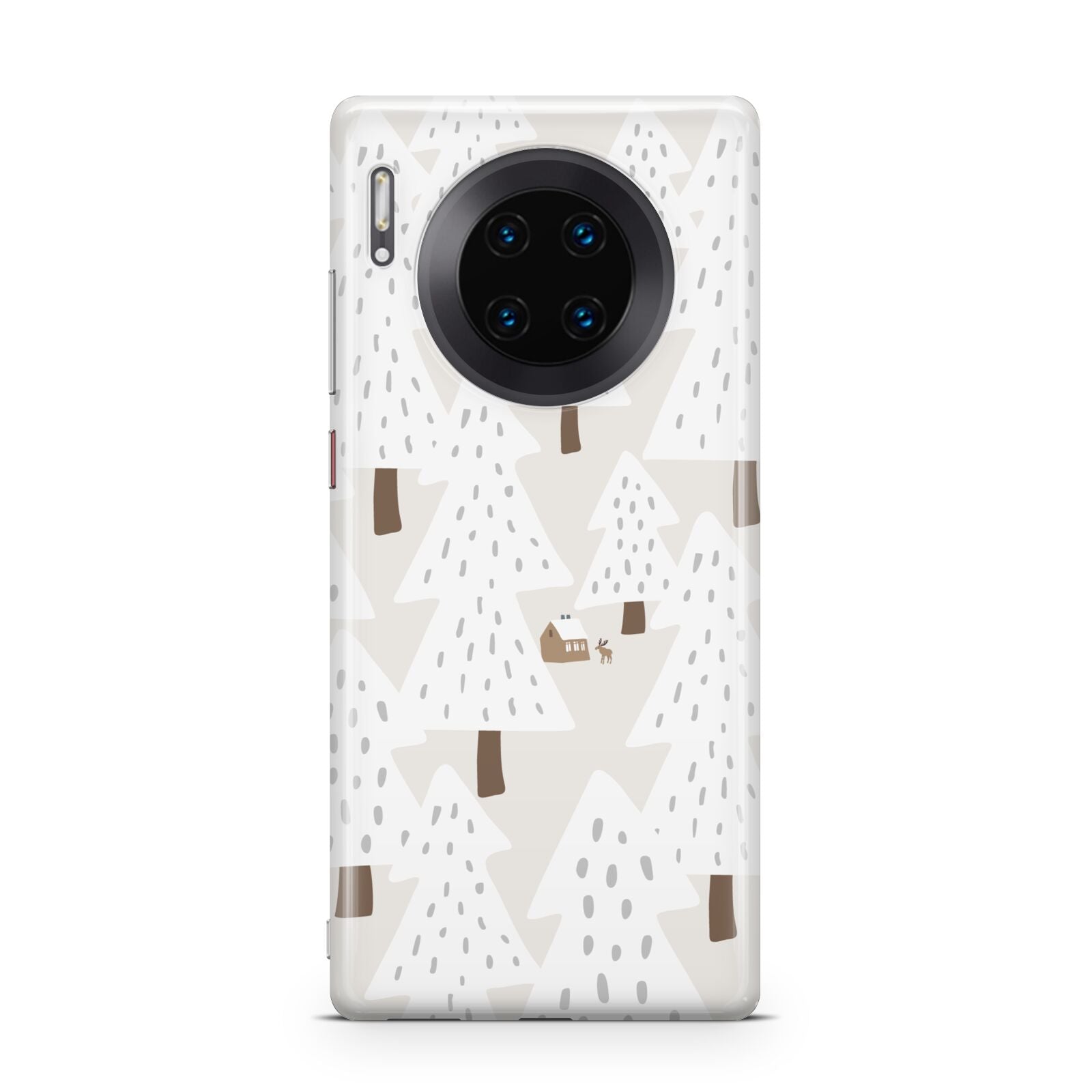 White Christmas Forest Huawei Mate 30 Pro Phone Case