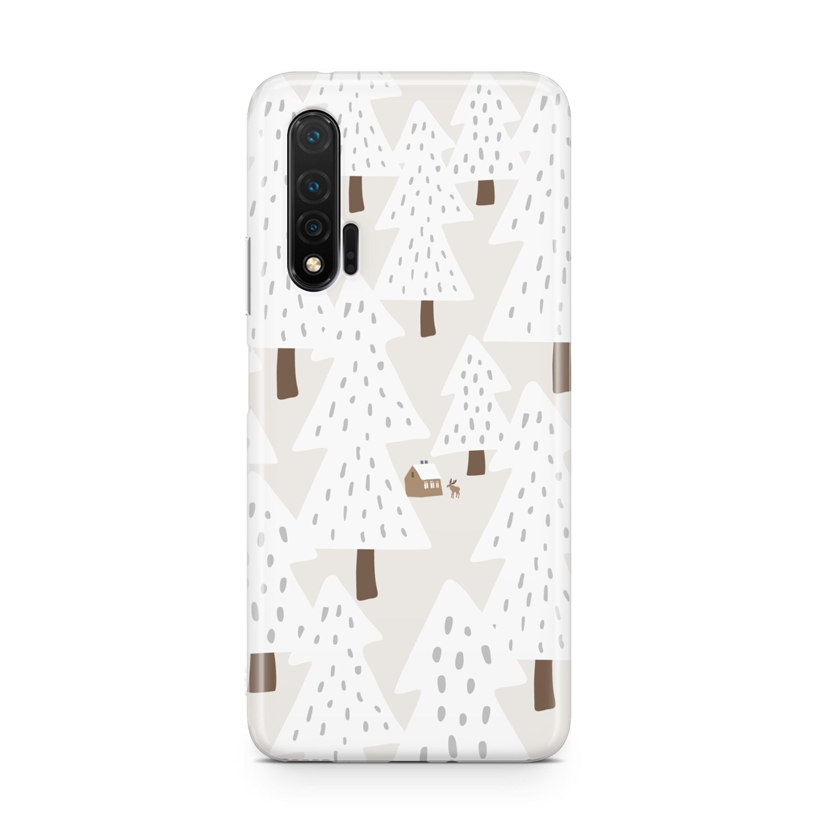 White Christmas Forest Huawei Nova 6 Phone Case