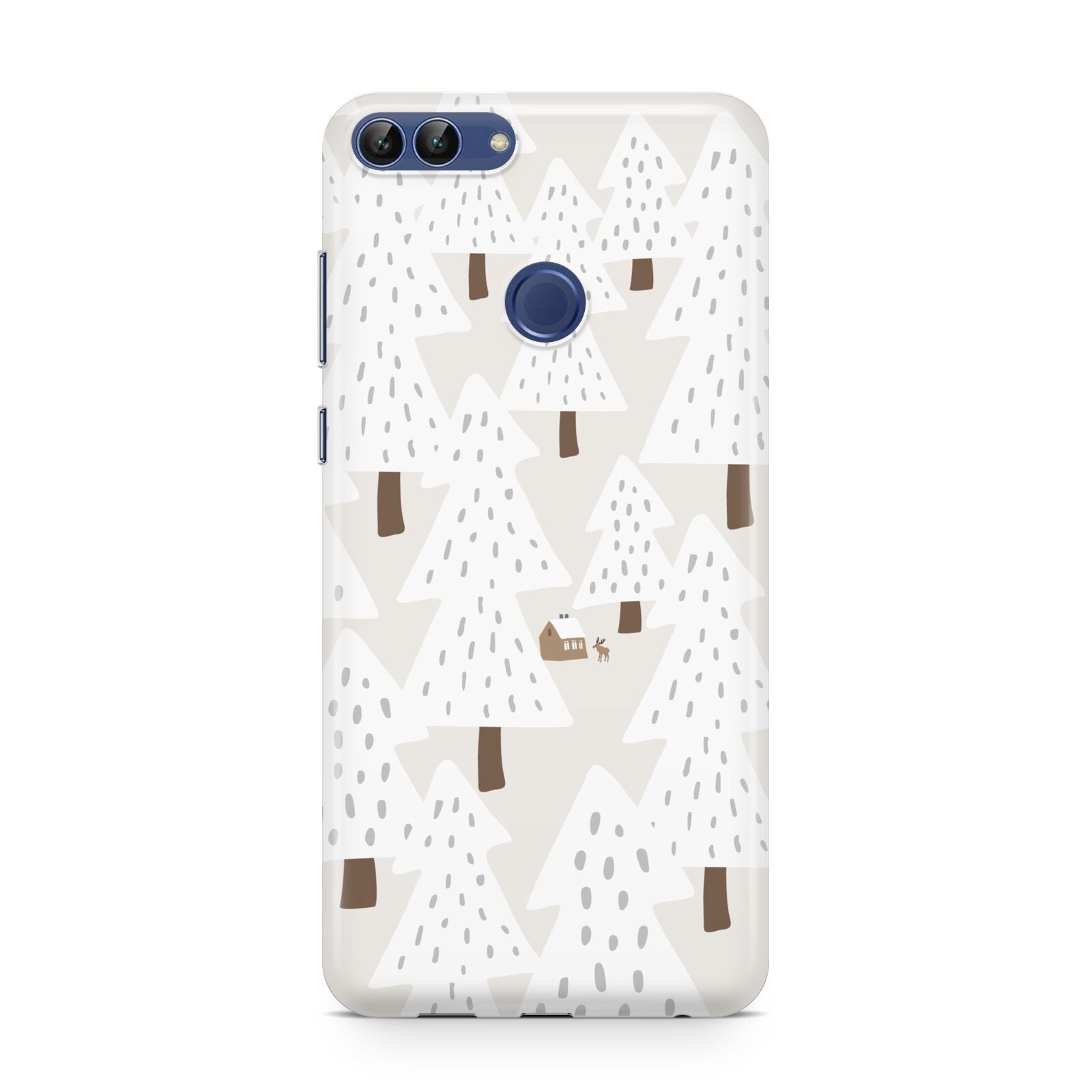 White Christmas Forest Huawei P Smart Case