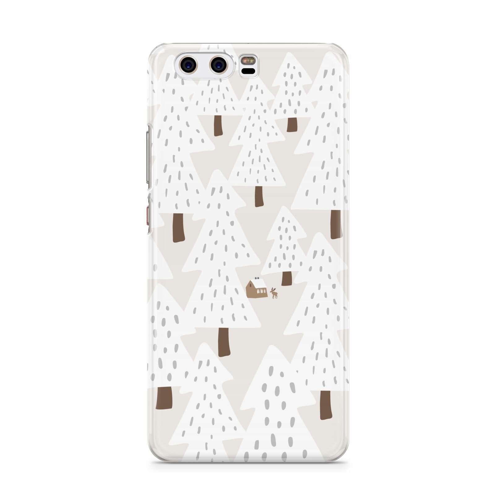 White Christmas Forest Huawei P10 Phone Case