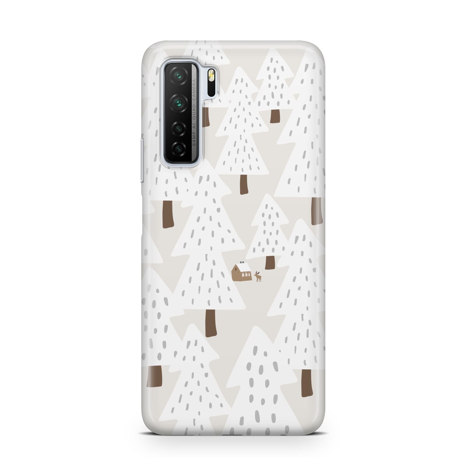 White Christmas Forest Huawei P40 Lite 5G Phone Case