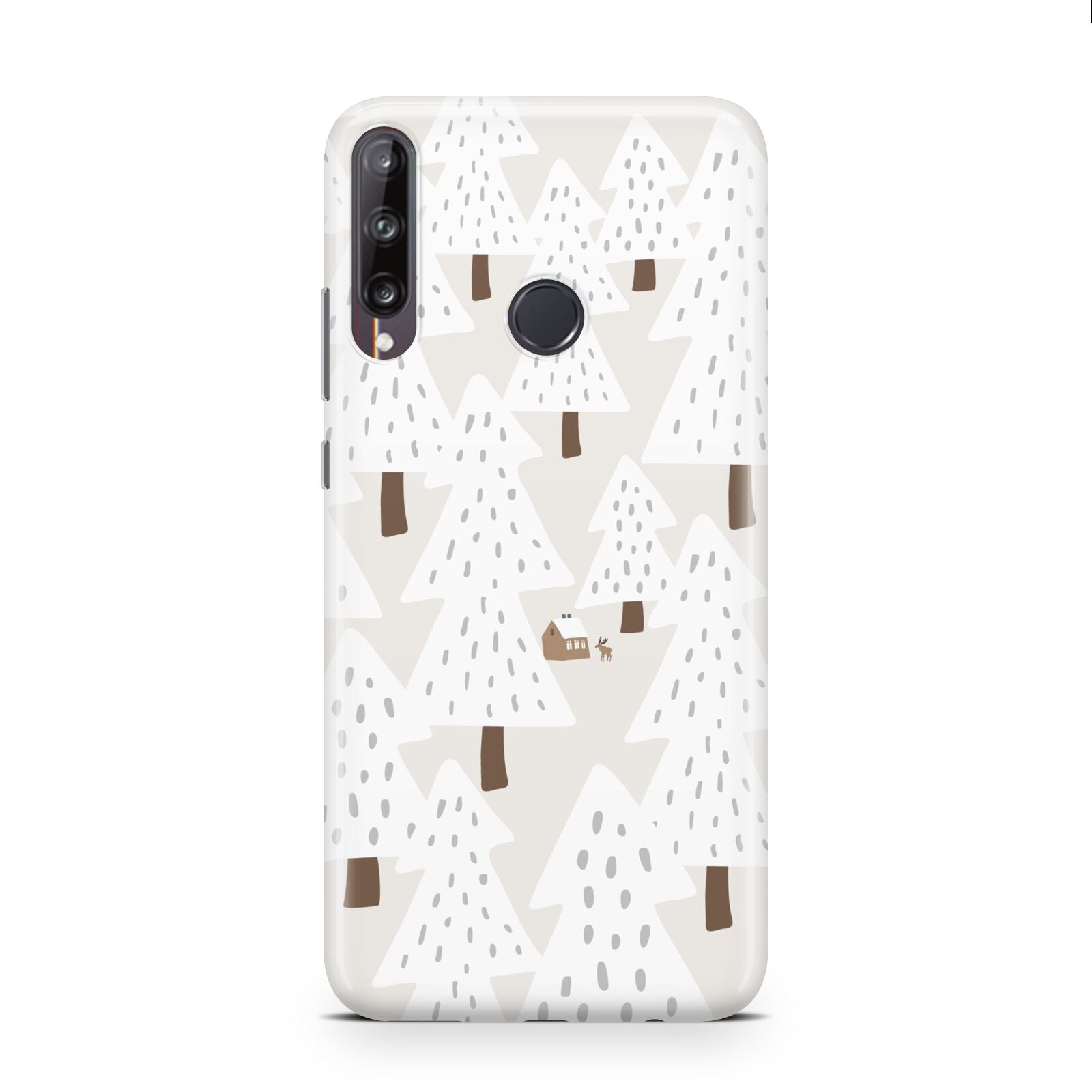 White Christmas Forest Huawei P40 Lite E Phone Case