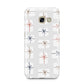 White Christmas Forest Samsung Galaxy A3 2017 Case on gold phone