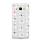 White Christmas Forest Samsung Galaxy J7 2016 Case on gold phone