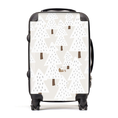 White Christmas Forest Suitcase