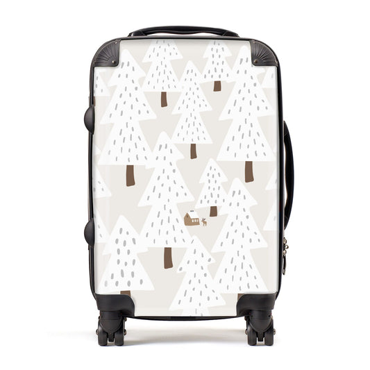 White Christmas Forest Suitcase