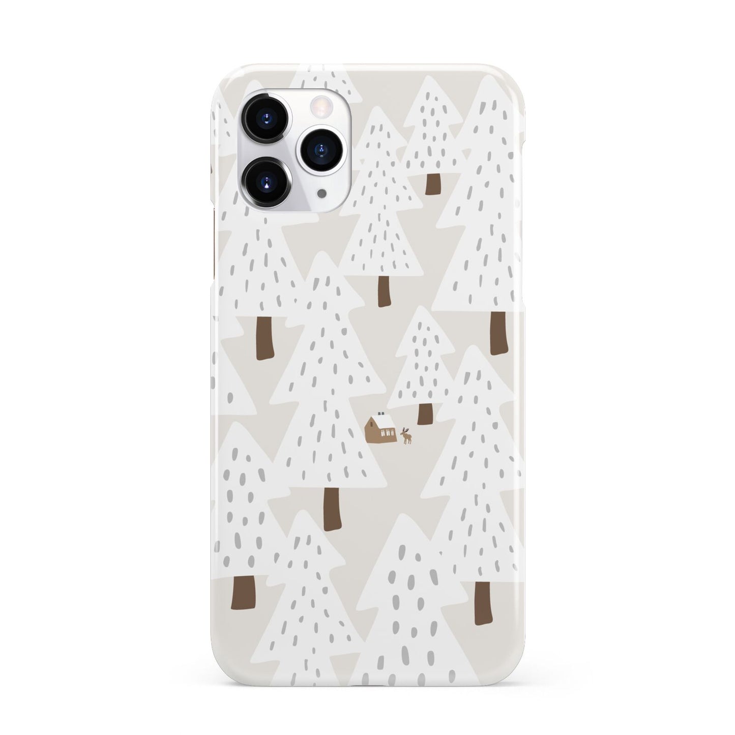 White Christmas Forest iPhone 11 Pro 3D Snap Case