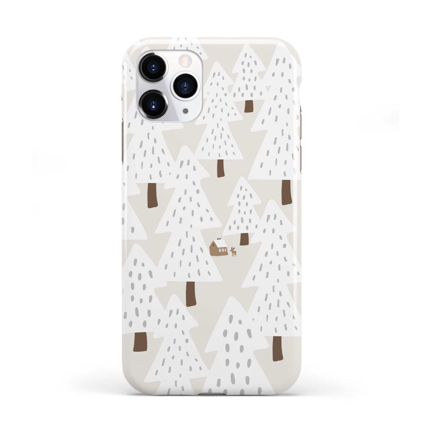 White Christmas Forest iPhone 11 Pro 3D Tough Case