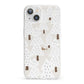 White Christmas Forest iPhone 13 Clear Bumper Case