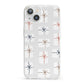 White Christmas Forest iPhone 13 Clear Bumper Case