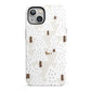 White Christmas Forest iPhone 13 Full Wrap 3D Tough Case