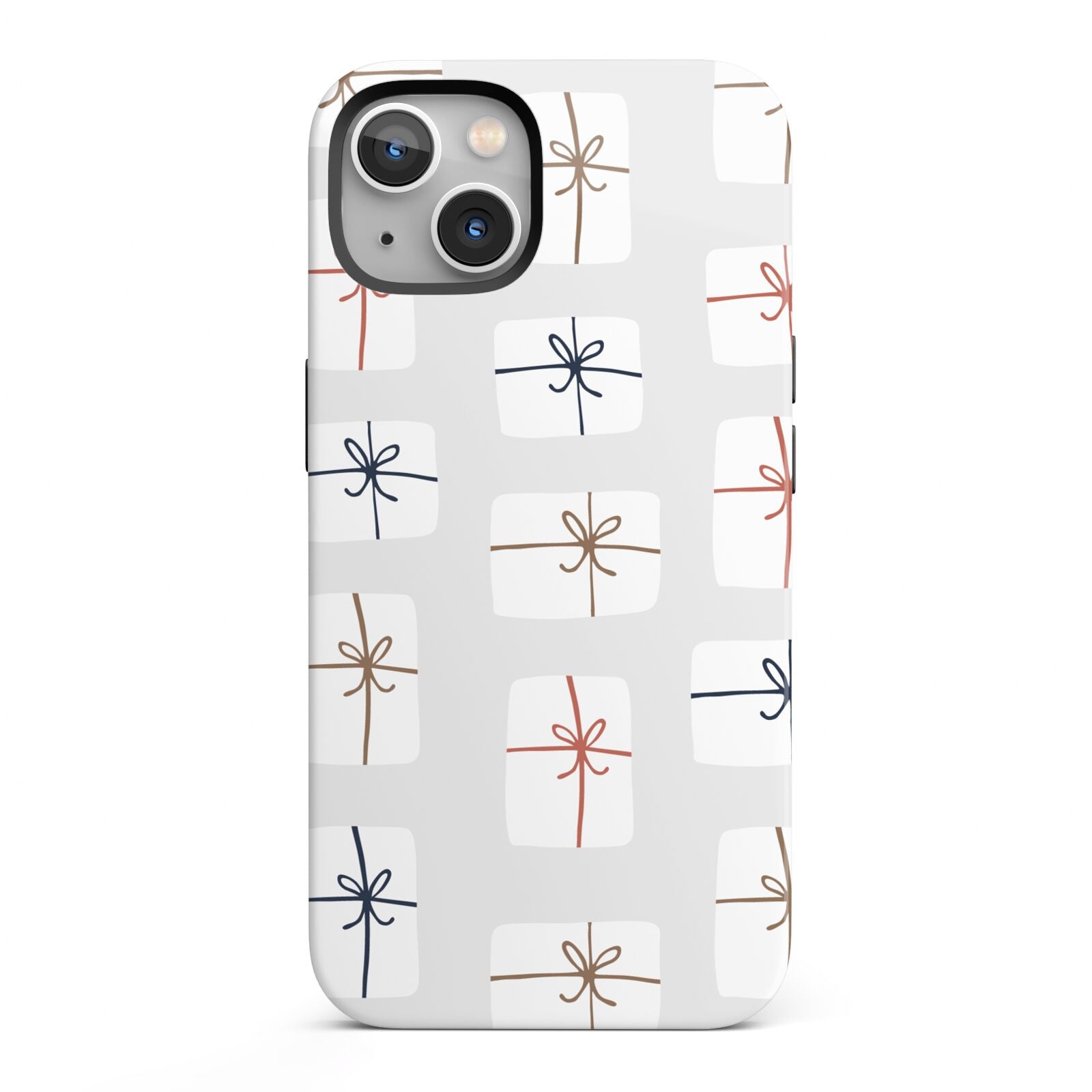White Christmas Forest iPhone 13 Full Wrap 3D Tough Case