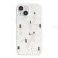 White Christmas Forest iPhone 13 Mini Clear Bumper Case