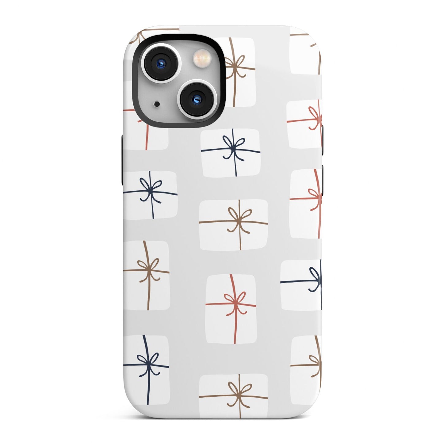 White Christmas Forest iPhone 13 Mini Full Wrap 3D Tough Case
