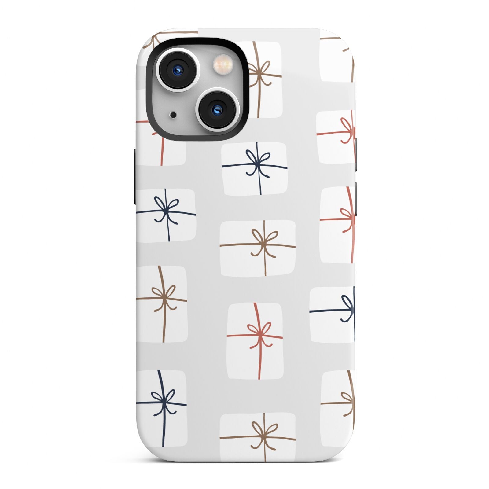 White Christmas Forest iPhone 13 Mini Full Wrap 3D Tough Case