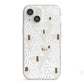 White Christmas Forest iPhone 13 Mini TPU Impact Case with White Edges