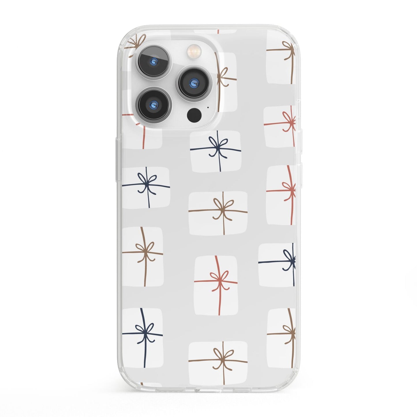 White Christmas Forest iPhone 13 Pro Clear Bumper Case