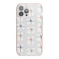White Christmas Forest iPhone 13 Pro Max TPU Impact Case with Pink Edges