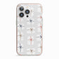 White Christmas Forest iPhone 13 Pro TPU Impact Case with Pink Edges
