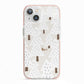 White Christmas Forest iPhone 13 TPU Impact Case with Pink Edges