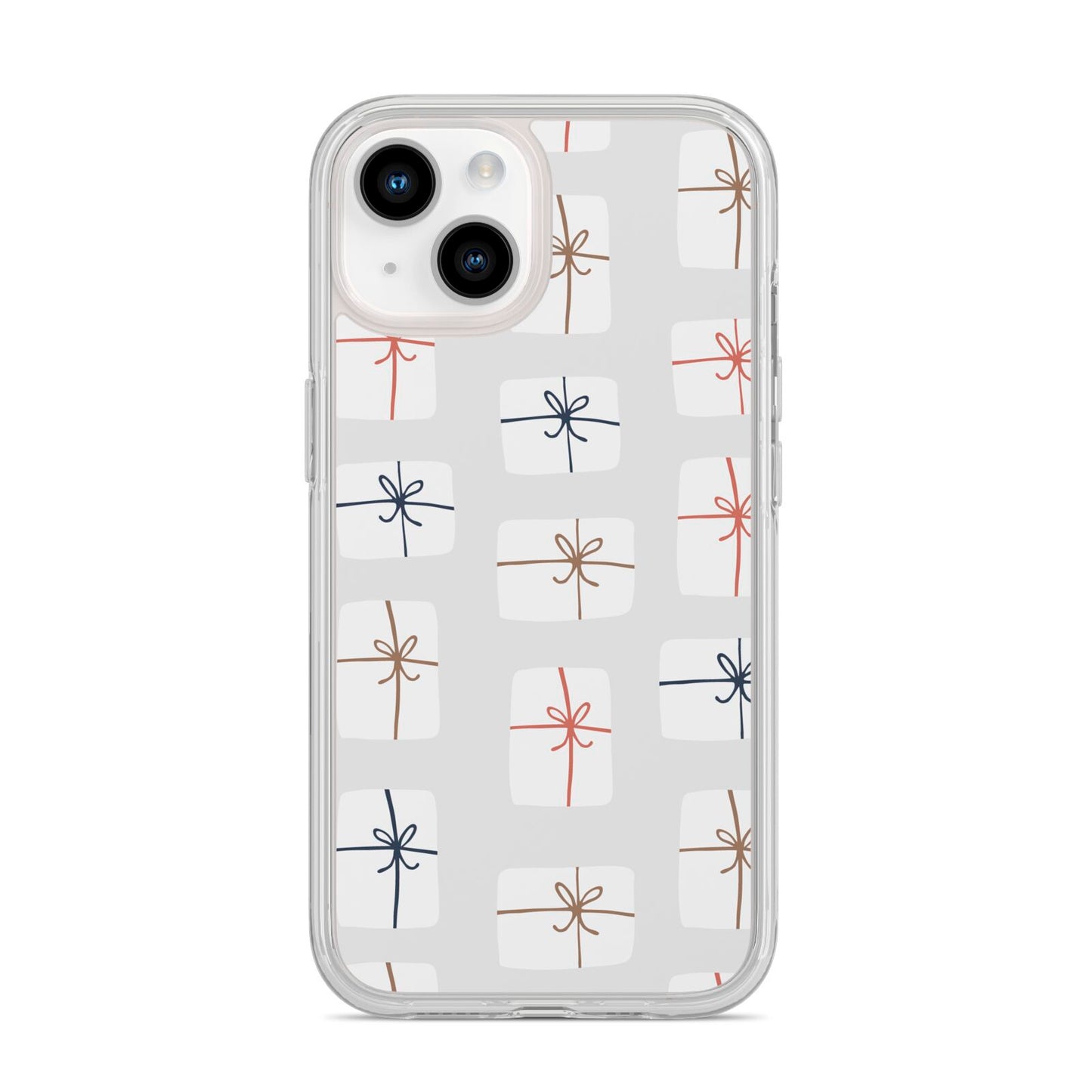White Christmas Forest iPhone 14 Clear Tough Case Starlight