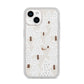 White Christmas Forest iPhone 14 Glitter Tough Case Starlight