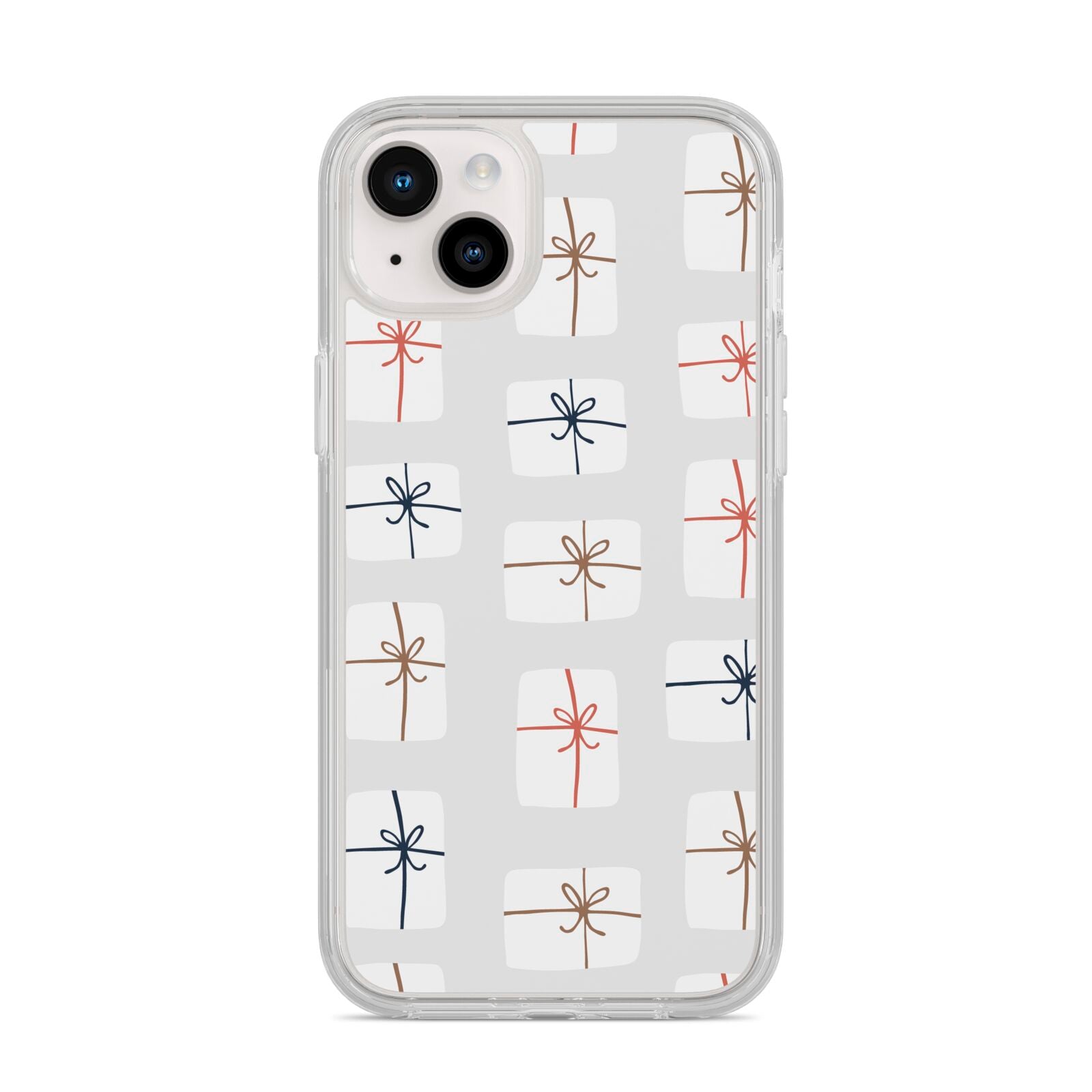 White Christmas Forest iPhone 14 Plus Clear Tough Case Starlight