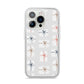 White Christmas Forest iPhone 14 Pro Clear Tough Case Silver