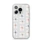 White Christmas Forest iPhone 14 Pro Glitter Tough Case Silver