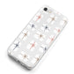 White Christmas Forest iPhone 8 Bumper Case on Silver iPhone Alternative Image