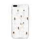 White Christmas Forest iPhone 8 Plus Bumper Case on Silver iPhone