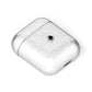 White Cobwebs with Transparent Background AirPods Case Laid Flat