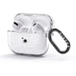 White Cobwebs with Transparent Background AirPods Glitter Case 3rd Gen Side Image