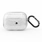 White Cobwebs with Transparent Background AirPods Pro Glitter Case